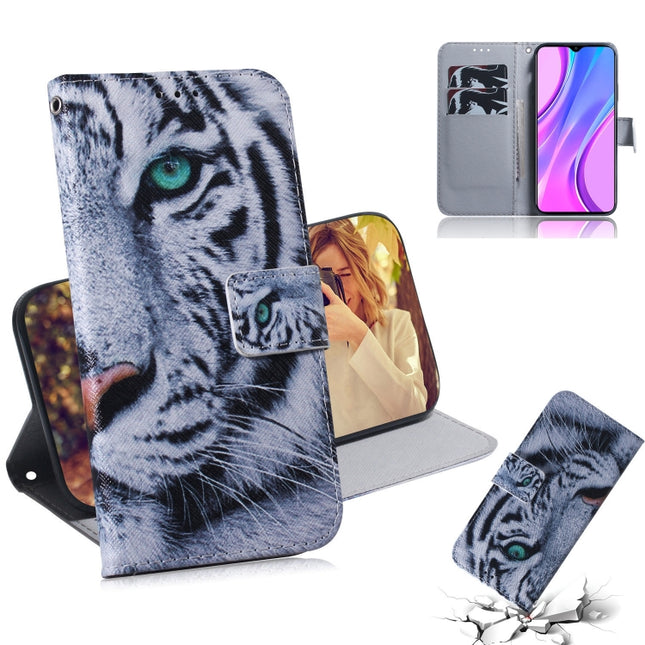 Colored Drawing Horizontal Flip Leather Case with Holder & Card Slot & Wallet, For Xiaomi Redmi 9, For Xiaomi Redmi 10X 5G