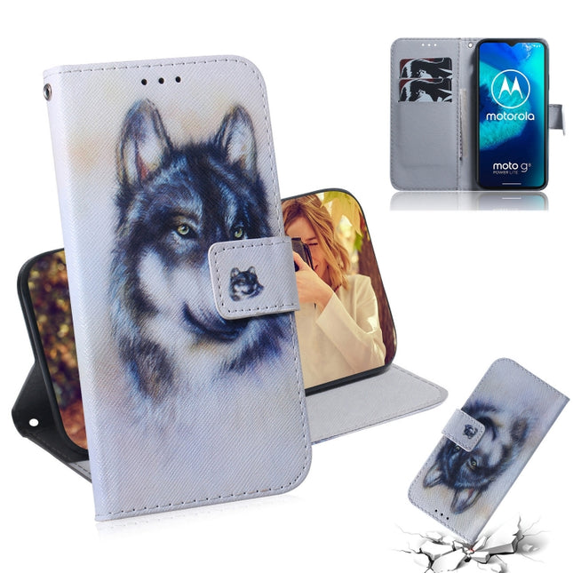 Colored Drawing Horizontal Flip Leather Case with Holder & Card Slot & Wallet, For Huawei P Smart S / Enjoy 10S / Y8P, For Motorola Moto G8 Power Lite