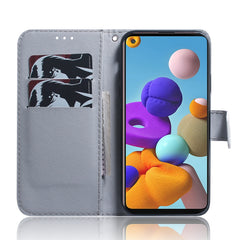 Colored Drawing Horizontal Flip Leather Case with Holder & Card Slot & Wallet