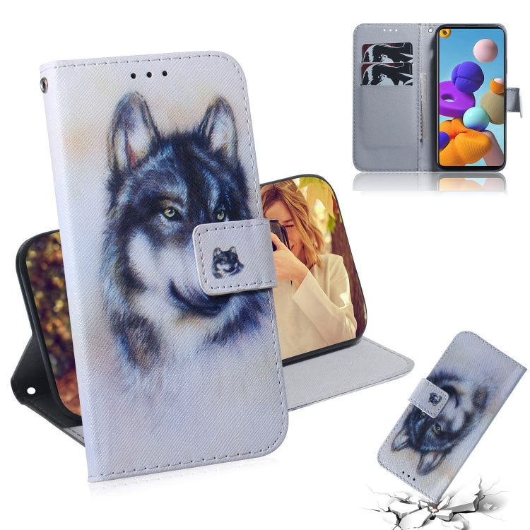 Colored Drawing Horizontal Flip Leather Case with Holder & Card Slot & Wallet