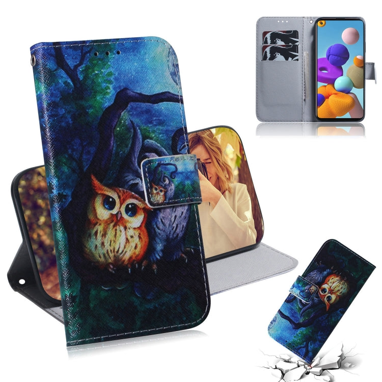 Colored Drawing Horizontal Flip Leather Case with Holder & Card Slot & Wallet