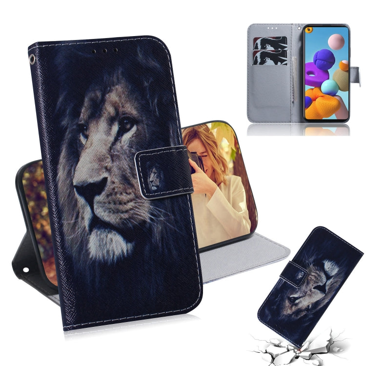 Colored Drawing Horizontal Flip Leather Case with Holder & Card Slot & Wallet