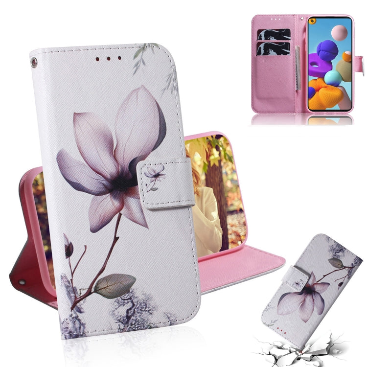 Colored Drawing Horizontal Flip Leather Case with Holder & Card Slot & Wallet