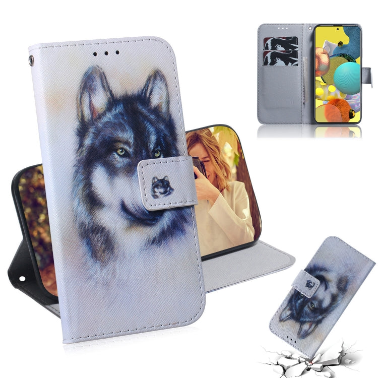Colored Drawing Horizontal Flip Leather Case with Holder & Card Slot & Wallet