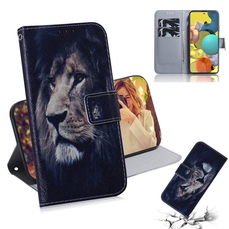 Colored Drawing Horizontal Flip Leather Case with Holder & Card Slot & Wallet