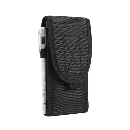 Multifunctional Universal Vertical Nylon Fabric Waist Bag Tactical Belt Bag, For 6.7 inch and Below Phones