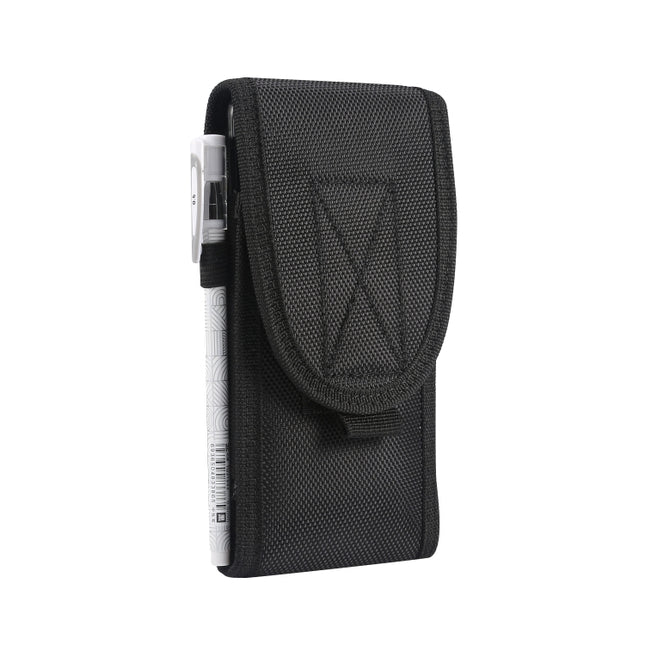 Multifunctional Universal Vertical Nylon Fabric Waist Bag Tactical Belt Bag, For 6.7 inch and Below Phones
