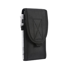 Multifunctional Universal Vertical Nylon Fabric Waist Bag Tactical Belt Bag, For 6.7 inch and Below Phones