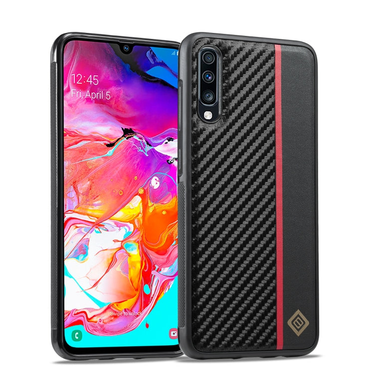 LC.IMEEKE 3 in 1 Carbon Fiber Texture Shockproof Phone Case, For Samsung Galaxy Note20 Ultra, For Samsung Galaxy A70, For Samsung Galaxy A71 4G, For Samsung Galaxy A50, For Samsung Galaxy S21 FE, For Samsung Galaxy A51 4G, For Samsung Galaxy S20�������...
