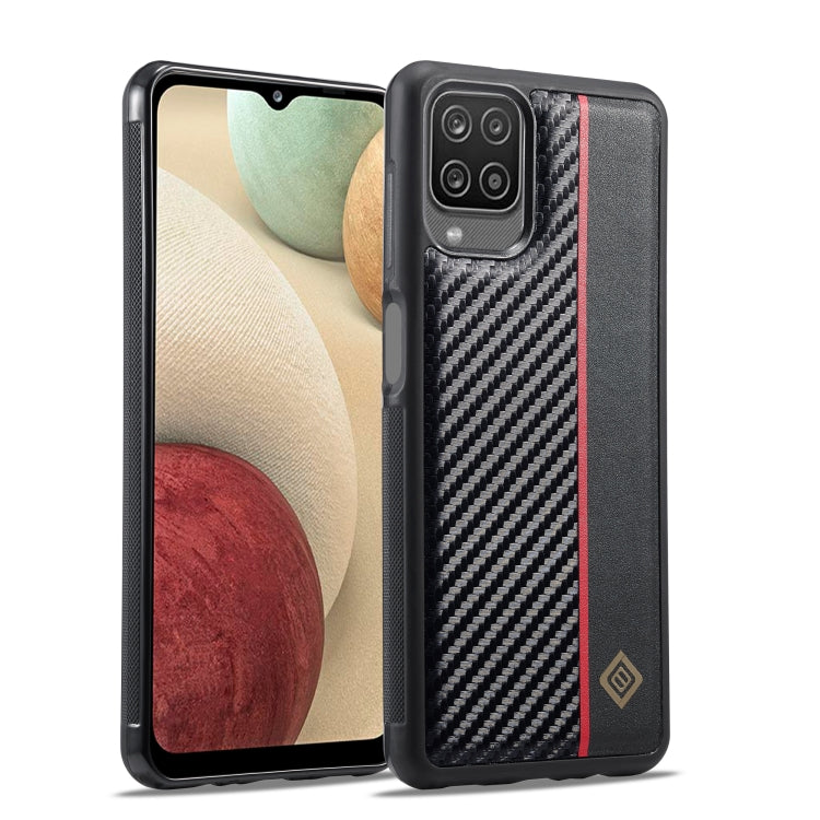 LC.IMEEKE 3 in 1 Carbon Fiber Texture Shockproof Phone Case