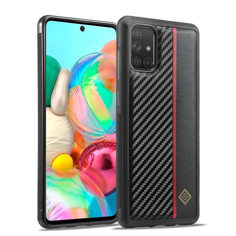 LC.IMEEKE 3 in 1 Carbon Fiber Texture Shockproof Phone Case, For Samsung Galaxy Note20 Ultra, For Samsung Galaxy A70, For Samsung Galaxy A71 4G, For Samsung Galaxy A50, For Samsung Galaxy S21 FE, For Samsung Galaxy A51 4G, For Samsung Galaxy S20�������...