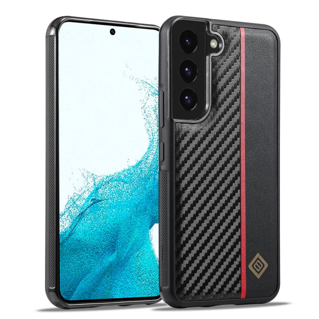 LC.IMEEKE 3 in 1 Carbon Fiber Texture Shockproof Phone Case, For Samsung Galaxy S22, For Samsung Galaxy A71 4G, For Samsung Galaxy Note20 Ultra, For Samsung Galaxy A70, For Samsung Galaxy S21 FE, For Samsung Galaxy A51 4G, For Samsung Galaxy A50       ...