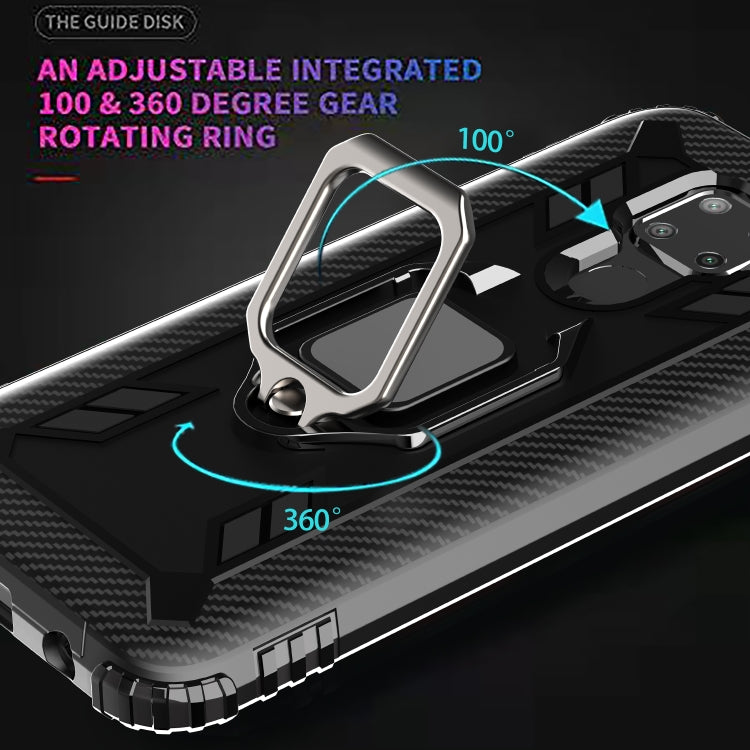 Carbon Fiber Protective Case with 360 Degree Rotating Ring Holder, For Huawei nova 5i Pro / Mate 30 Lite / nova 5z, For Samsung Galaxy A11 (US Version), For Samsung A11 (EU Version), For Samsung Galaxy A21S, For Samsung Galaxy A31, For Samsung Galaxy A41