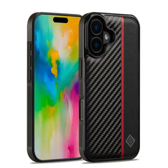 LC.IMEEKE 3 in 1 Carbon Fiber Texture Shockproof Phone Case, For iPhone 16 Pro Max, For iPhone 16 Pro, For iPhone 16 Plus, For iPhone 16, For iPhone 14 Plus, For iPhone 14, For iPhone 14 Pro, For iPhone 7 / 8 / SE 2020 2022, For iPhone 13 Pro����������...