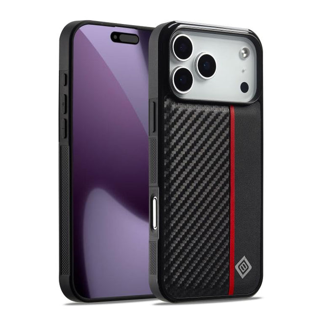 LC.IMEEKE 3 in 1 Carbon Fiber Texture Shockproof Phone Case, For iPhone 17 Pro Max, For iPhone 17 Pro, For iPhone 17, For iPhone Air, For iPhone 16 Pro Max, For iPhone 16 Pro, For iPhone 16 Plus, For iPhone 16, For iPhone 14 Plus, For iPhone 14        ...