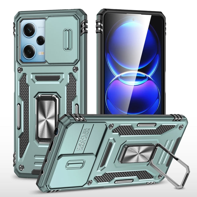 Armor PC + TPU Camera Shield Phone Case, For Xiaomi Redmi Note 12 Pro 5G Global, For Xiaomi Redmi Note 12 5G Global, For Xiaomi Redmi A1