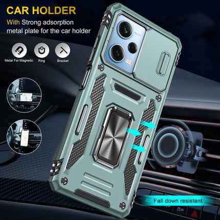 Armor PC + TPU Camera Shield Phone Case, For Xiaomi Redmi Note 12 Pro 5G Global, For Xiaomi Redmi Note 12 5G Global, For Xiaomi Redmi A1