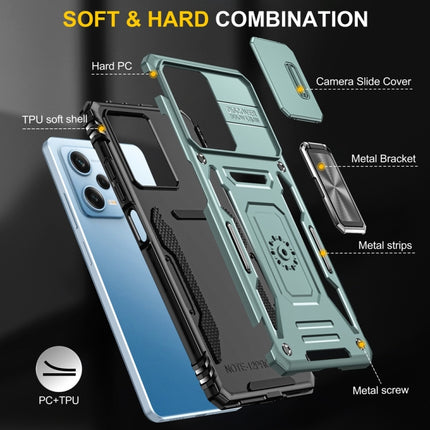 Armor PC + TPU Camera Shield Phone Case, For Xiaomi Redmi Note 12 Pro 5G Global, For Xiaomi Redmi Note 12 5G Global, For Xiaomi Redmi A1