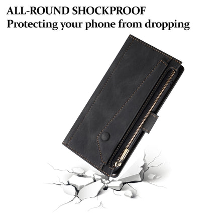 ESEBLE Retro Frosted RFID Flip Leather Phone Case, For iPhone 15 Pro, For iPhone 15 Plus, For iPhone 15