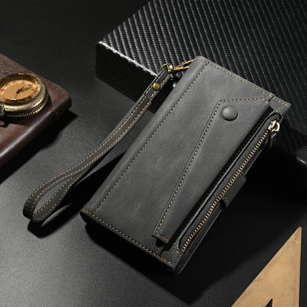 ESEBLE Retro Frosted RFID Flip Leather Phone Case, For iPhone 17e / 16e, For iPhone 16 Pro Max, For iPhone 16 Pro, For iPhone 16 Plus, For iPhone 16, For iPhone 15 Pro Max