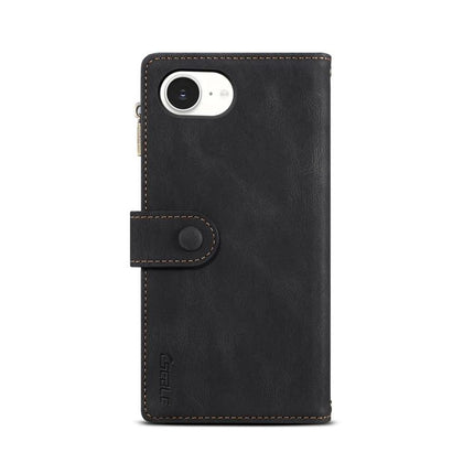 ESEBLE Retro Frosted RFID Flip Leather Phone Case, For iPhone 17e / 16e, For iPhone 16 Pro Max, For iPhone 16 Pro, For iPhone 16 Plus, For iPhone 16, For iPhone 15 Pro Max