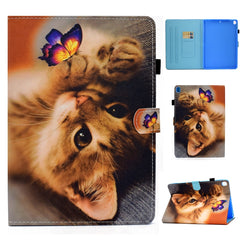 Colored Drawing Stitching Horizontal Flip Leather Case with Holder & Card Slots & Sleep / Wake-up Function, For iPad 10.2 / iPad Pro 10.5, For iPad 9.7 (2017)/(2018)/Air 2/Air, For iPad mini 5 / mini 4, For iPad Pro 11 inch (2020)