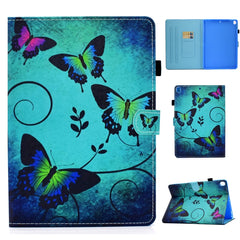 Colored Drawing Stitching Horizontal Flip Leather Case with Holder & Card Slots & Sleep / Wake-up Function, For iPad 10.2 / iPad Pro 10.5, For iPad 9.7 (2017)/(2018)/Air 2/Air, For iPad mini 5 / mini 4, For iPad Pro 11 inch (2020)