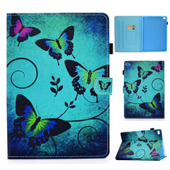 Colored Drawing Stitching Horizontal Flip Leather Case with Holder & Card Slots & Sleep / Wake-up Function, For iPad 10.2 / iPad Pro 10.5, For iPad 9.7 (2017)/(2018)/Air 2/Air, For iPad mini 5 / mini 4, For iPad Pro 11 inch (2020)