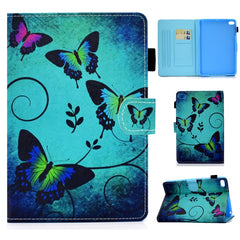 Colored Drawing Stitching Horizontal Flip Leather Case with Holder & Card Slots & Sleep / Wake-up Function, For iPad 10.2 / iPad Pro 10.5, For iPad 9.7 (2017)/(2018)/Air 2/Air, For iPad mini 5 / mini 4, For iPad Pro 11 inch (2020)