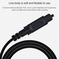 EMK Square Port to Square Port Digital Audio Speaker Optical Fiber Connecting Cable, 1m, 1.5m, 2m, 3m, 5m, 8m, 10m, 15m, 20m, 25m