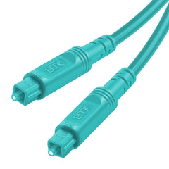 EMK Square Port to Square Port Digital Audio Speaker Optical Fiber Connecting Cable, 1m, 1.5m, 2m, 3m, 5m, 8m, 10m, 15m, 20m, 25m