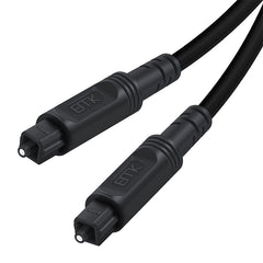 EMK Square Port to Square Port Digital Audio Speaker Optical Fiber Connecting Cable, 1m, 1.5m, 2m, 3m, 5m, 8m, 10m, 15m, 20m, 25m