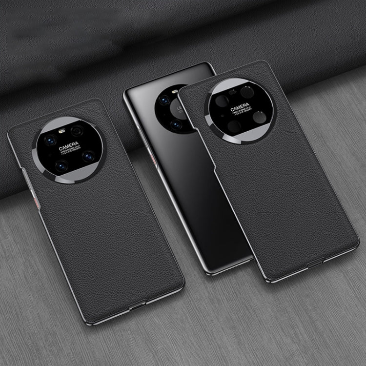 GKK Electroplating Leather Surface Phone Case, For Huawei Mate 50, For Huawei Mate 40 Pro, For Huawei Mate 40, For Huawei Mate 30 Pro 5G