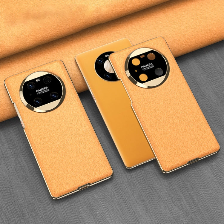 GKK Electroplating Leather Surface Phone Case, For Huawei Mate 50, For Huawei Mate 40 Pro, For Huawei Mate 40, For Huawei Mate 30 Pro 5G