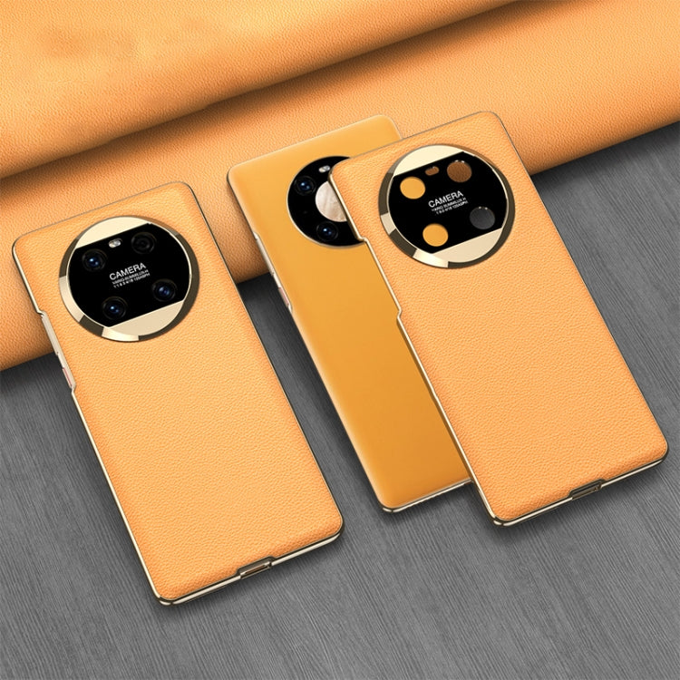 GKK Electroplating Leather Surface Phone Case, For Huawei Mate 50, For Huawei Mate 40 Pro, For Huawei Mate 40, For Huawei Mate 30 Pro 5G