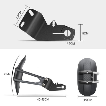 Motorcycle Stainless Steel Modified Rear Wheel Fender Dustproof Splash Flaps Mudguards Fender Guard, A Style Foot, B Style Foot, C Style Foot, D Style Foot, E Style Foot