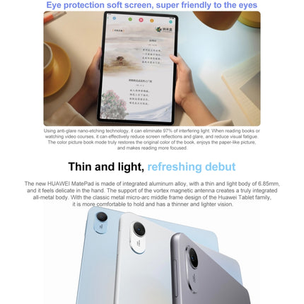 HUAWEI MatePad 11.5 inch 2023 WIFI, HarmonyOS 3.1 Qualcomm Snapdragon 7 Gen 1 Octa Core, Not Support Google Play, 8GB+128GB, 8GB+256GB, 8GB+128GB Diffuse Screen, 8GB+256GB Diffuse Screen