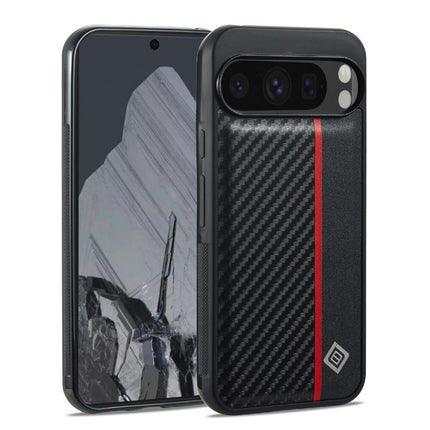 LC.IMEEKE 3 in 1 Carbon Fiber Texture Shockproof Phone Case, For Google Pixel 11 Pro XL, For Google Pixel 11 / 11 Pro, For Google Pixel 10 Pro XL, For Google Pixel 10 / 10 Pro, For Google Pixel 9a, For Google Pixel 9 Pro XL, For Google Pixel 9 / 9 Pro ...