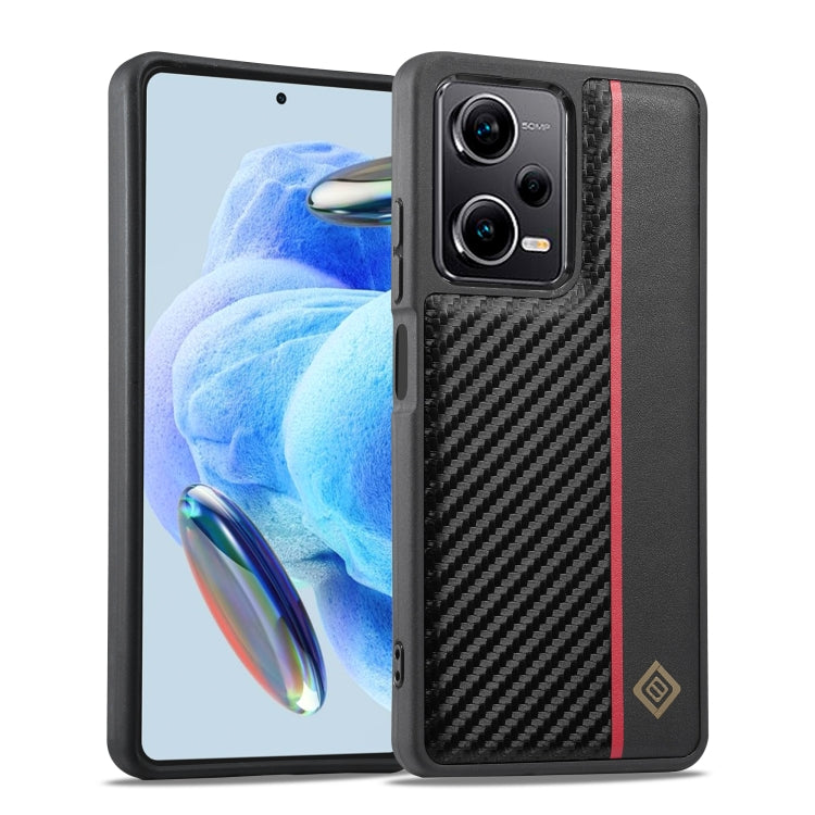 LC.IMEEKE 3 in 1 Carbon Fiber Texture Shockproof Phone Case, For Xiaomi Redmi Note 13 4G, For Xiaomi Redmi 13C / Poco C65, For Xiaomi Redmi Note 12 Pro 5G, For Xiaomi Redmi Note 12 5G, For Xiaomi Mi Mix Fold 2, For Xiaomi Mi Mix Fold