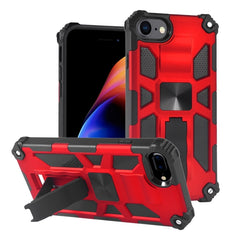 Shockproof TPU + PC Magnetic Protective Case with Holder, For iPhone SE 2022 / SE 2020 / 8 / 7, For iPhone X / XS, For iPhone XR, For iPhone XS Max