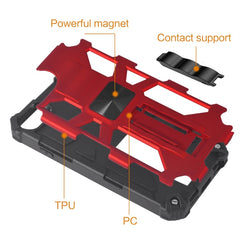 Funda protectora magnética de TPU + PC a prueba de golpes con soporte, para iPhone SE 2022 / SE 2020 / 8 / 7, para iPhone X / XS, para iPhone XR, para iPhone XS Max