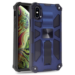 Shockproof TPU + PC Magnetic Protective Case with Holder, For iPhone SE 2022 / SE 2020 / 8 / 7, For iPhone X / XS, For iPhone XR, For iPhone XS Max