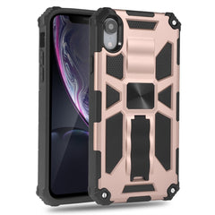 Shockproof TPU + PC Magnetic Protective Case with Holder, For iPhone SE 2022 / SE 2020 / 8 / 7, For iPhone X / XS, For iPhone XR, For iPhone XS Max