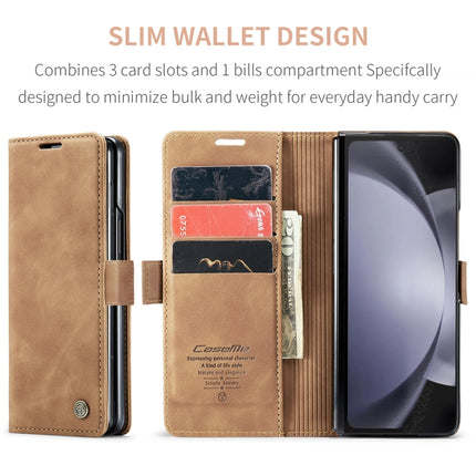 CaseMe-013 Multifunctional Retro Frosted Leather Phone Case, For Samsung Galaxy Z Fold5