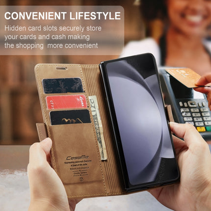 CaseMe-013 Multifunctional Retro Frosted Leather Phone Case, For Samsung Galaxy Z Fold5