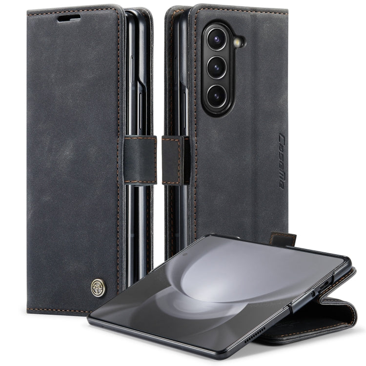 CaseMe-013 Multifunctional Retro Frosted Leather Phone Case, For Samsung Galaxy Z Fold5