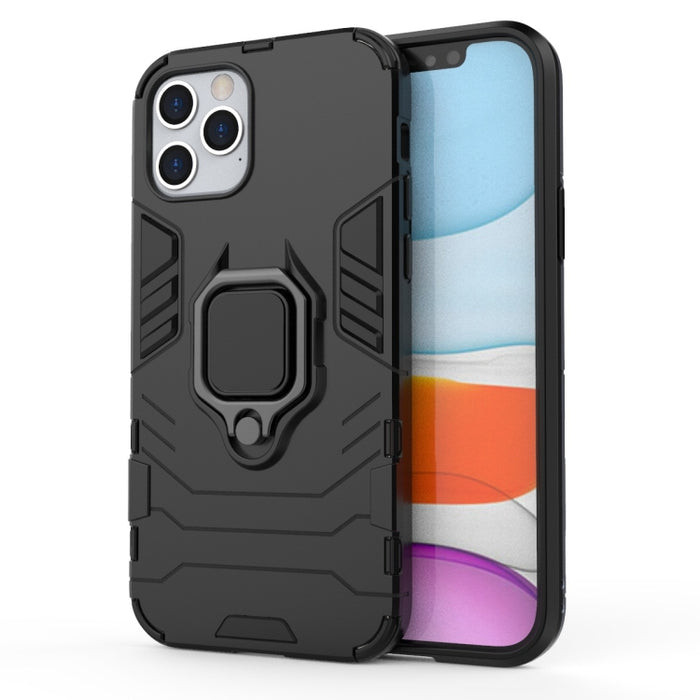Shockproof PC + TPU Protective Case with Magnetic Ring Holder, For iPhone 12 / 12 Pro, For iPhone 12 Pro Max