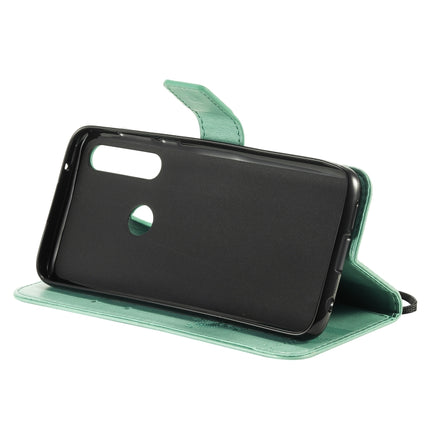 Tree & Cat Embossed Pattern Horizontal Flip Leather Case with Holder & Card Slots & Wallet & Lanyard, For Motorola Moto G Power, For Motorola Moto G8 Power Lite