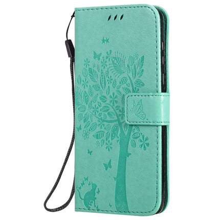 Tree & Cat Embossed Pattern Horizontal Flip Leather Case with Holder & Card Slots & Wallet & Lanyard, For Motorola Moto G8 Power, For OPPO Realme 6