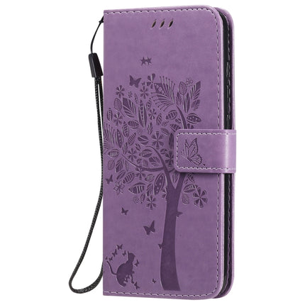Tree & Cat Embossed Pattern Horizontal Flip Leather Case with Holder & Card Slots & Wallet & Lanyard, For Xiaomi Redmi Note 9, For Huawei Nova 7 Pro